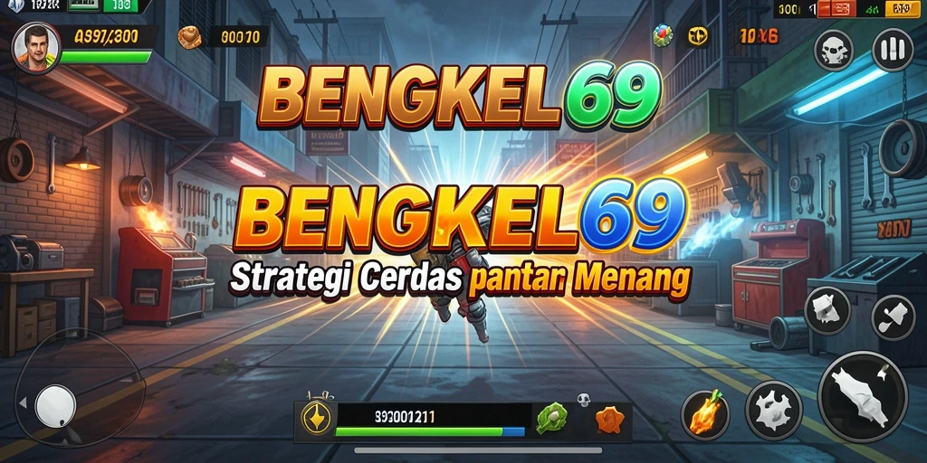 Tampilan gameplay menegangkan di BENGKEL69 menunjukkan strategi yang cerdas.