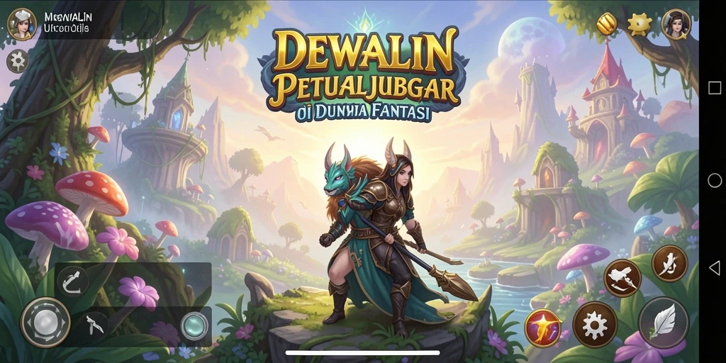 Screenshot gameplay DEWALIN menampilkan petualangan seru di dunia fantasi.