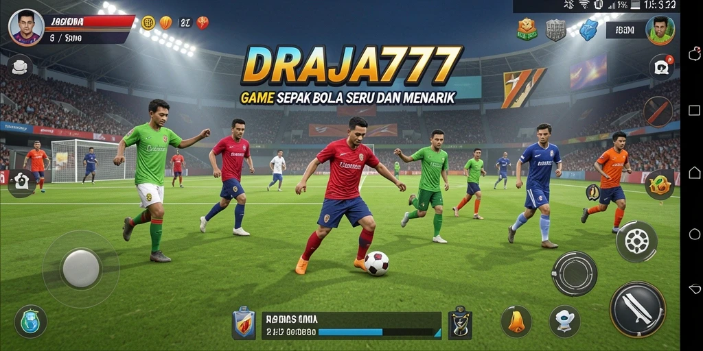 Tampilan gameplay <strong>DRAJA777</strong> yang menarik dengan aksi seru di lapangan.