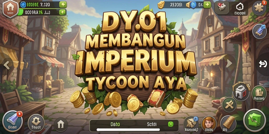 Tampilan gameplay DY01 yang menggambarkan keseruan membangun bisnis.
