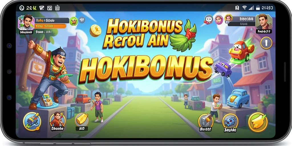 Screenshot utama HOKIBONUS menampilkan gameplay seru dan menantang.