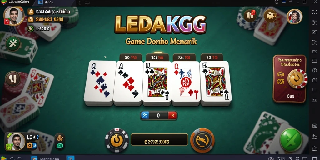 Tampilan gameplay Domino yang seru dan interaktif.