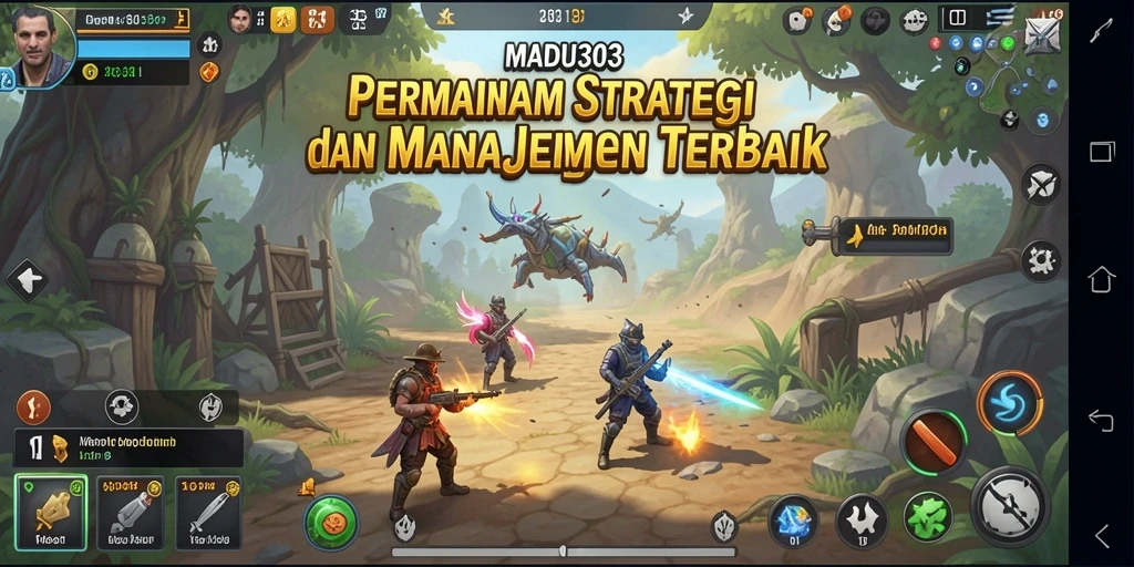 Tampilan gameplay MADU303 dengan elemen strategi yang menarik.