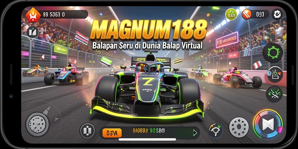 Gameplay mendebarkan dalam balapan cepat di MAGNUM188.