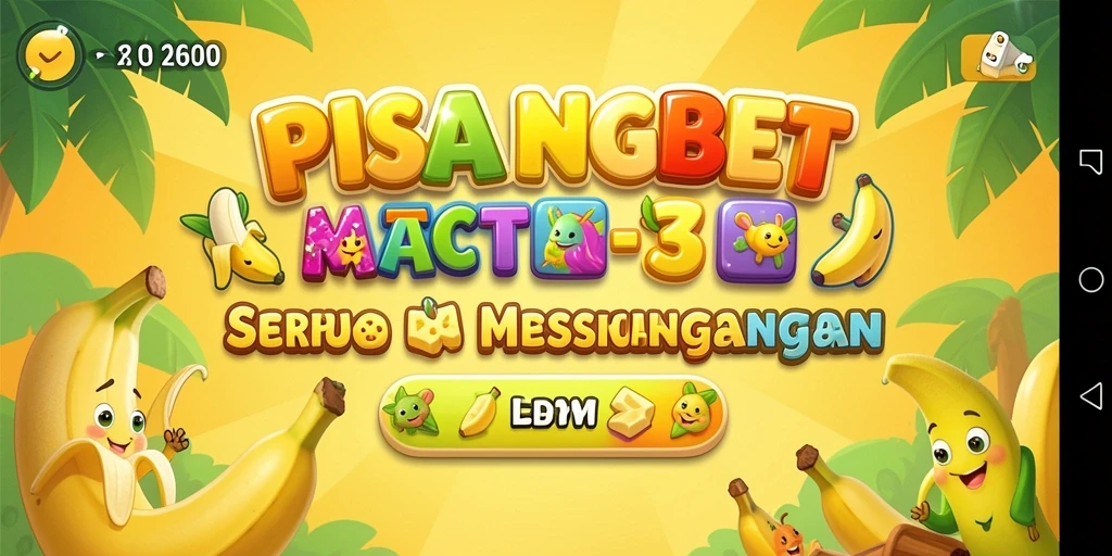 Gameplay menarik dengan tantangan mencocokkan pisang.