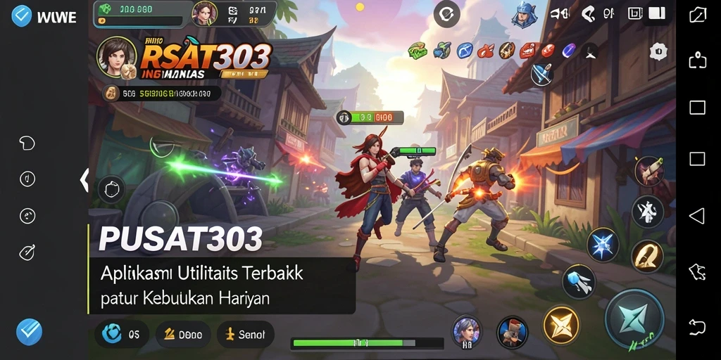 Screenshot PUSAT303 menampilkan antarmuka alat utilitas yang efisien.