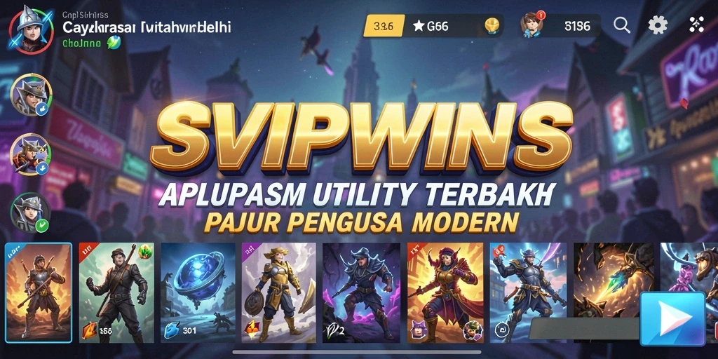Tampilan antarmuka utama SVIPWINS yang bersih dan mudah digunakan.