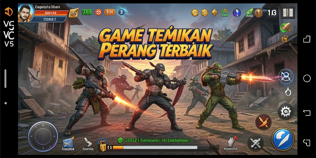 Gameplay VC55 menampilkan pertempuran intens dan grafis menakjubkan.