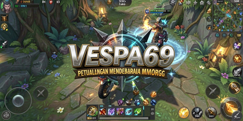 Tampilan gameplay VESPA69 yang menakjubkan dalam petualangan MMORPG.