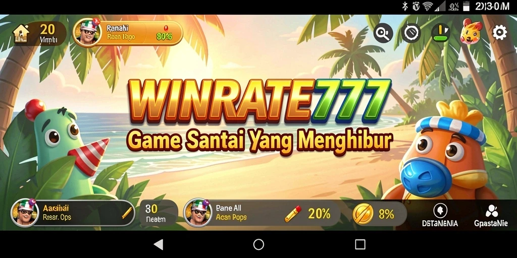 Tampilan menarik dari gameplay WINRATE777 yang seru dan santai.