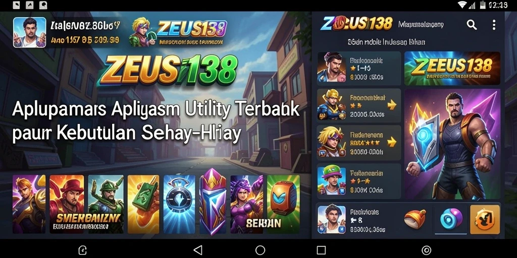 Tampilan antarmuka ZEUS138 yang intuitif dan mudah digunakan.