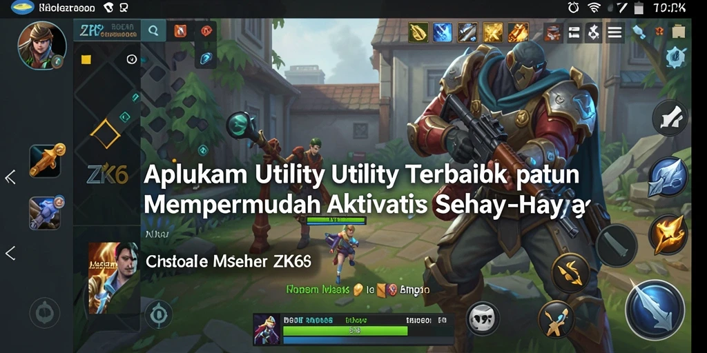 Tampilan antarmuka ZK6 yang user-friendly untuk aktivitas sehari-hari.