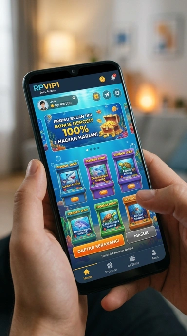 Pengguna sedang mengunduh aplikasi di rpvip1 dengan cepat dan mudah.